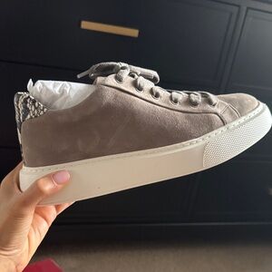 Vince Taupe Suede Women's Sneakers